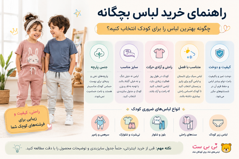 راهنمای جامع خرید لباس بچگانه