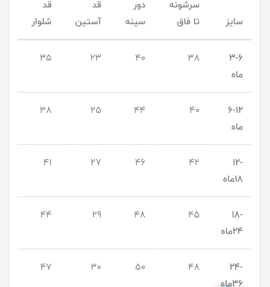 بادی و شلوار پنبه