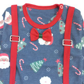 بلوز و شلوار پسرانه جنس پنبه طرح بابانوئل مناسب نوزاد تا 2 سال