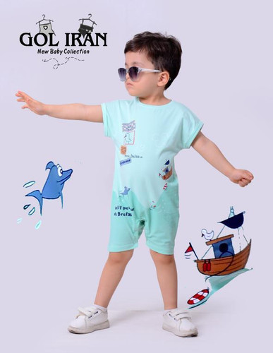 رامپر بچگونه طرح ملوان سایزبندی 35 تا 50 مناسب 9 ماه تا 3 سال