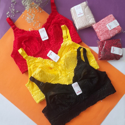 سوتین دانتل دالبری زیرنخ سایز ۷۵ تا ۹۰ در ۶ رنگ