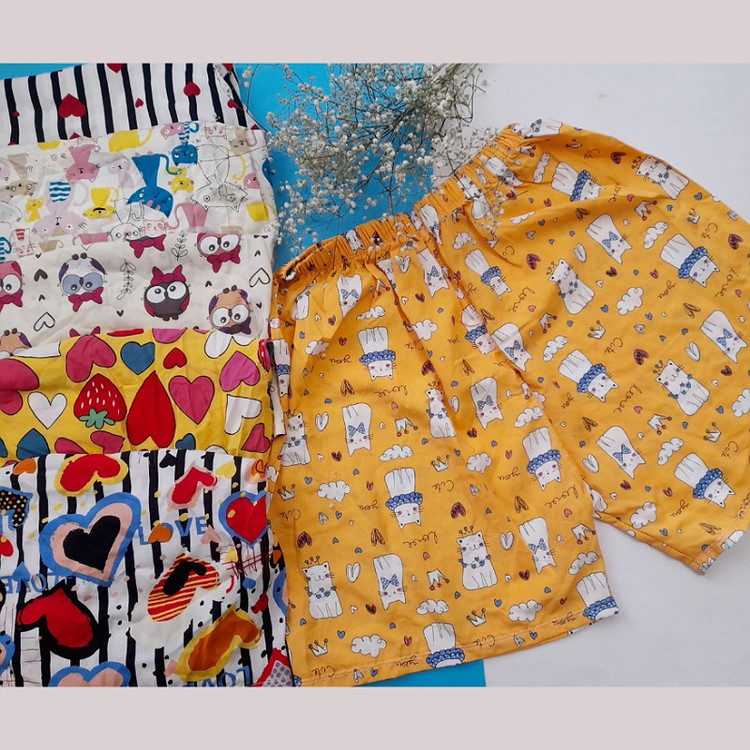 شلوارک نخی تایلندی در ۶طرح زیبا سایز فری مناسب سایز ۳۸ تا ۴۸