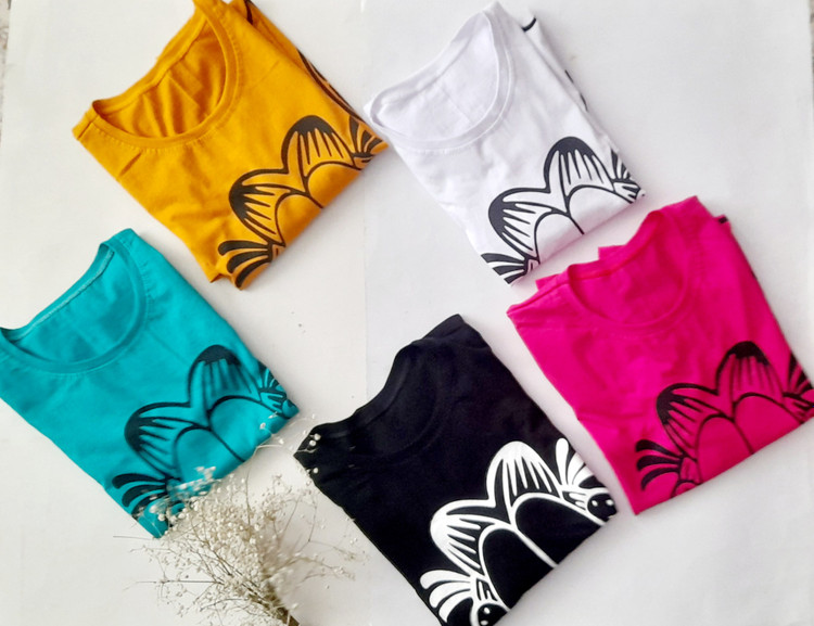 تیشرت دخترانه نخی پنبه ای طرح گارفیلد سایز 38تا44دارای رنگ بندی متنوع