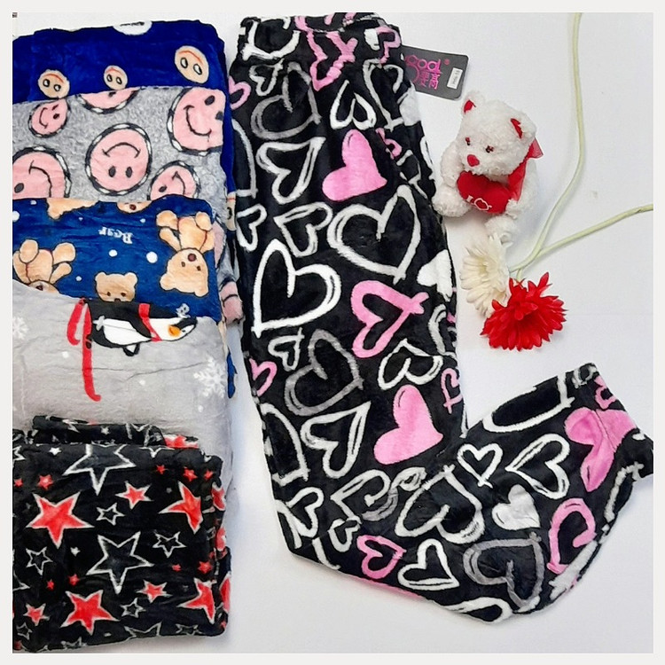 شلوار مخمل سایز فری قلب