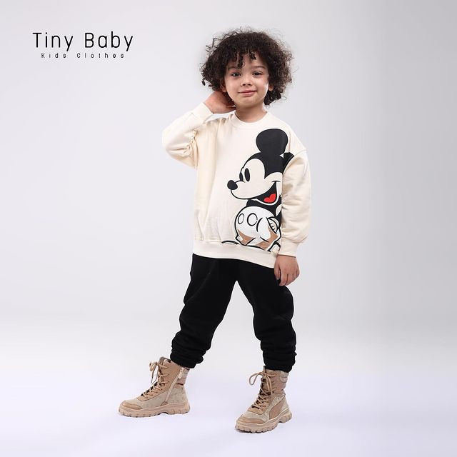 خرید ست دورس میکی موس جنس دورس پنبه اعلا داخل لاینر دار سایز 40 و 45 مناسب 2 الی 4 سالگی