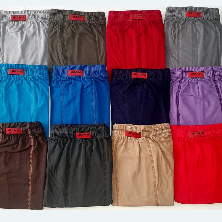 شورت پادار برندبیژن سایز ایکس لارج جنس ۱۰۰٪نخ پنبه در رنگبندی متنوع