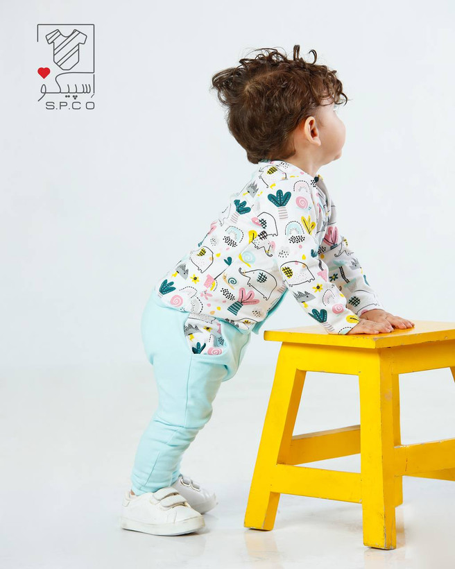 خرید لباس سرویس باز نوزادی پنبه تیفانی مناسب دختر و پسر سایزبندی نوزاد تا 1سال