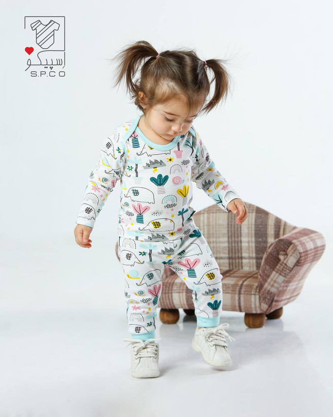 خرید لباس سرویس باز نوزادی پنبه تیفانی مناسب دختر و پسر سایزبندی نوزاد تا 1سال