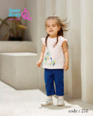 تاپ و شلوارک پنبه طرح ماکیلا مناسب برای سایزهای 3 ماه تا 24 ماهگی می باشد و تنوع رنگ ندارد