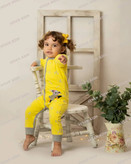 سرهمی نوزادی پنبه طرح کوالا زرد تمام دکمه مناسب نوزاد تا 24 ماهگی رنگبندی مطابق با تصاویر