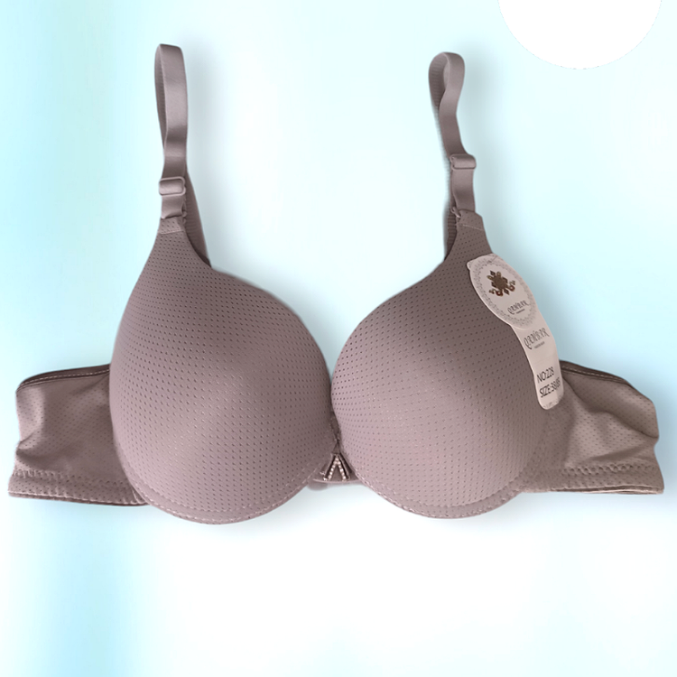 سوتین اسفنجی سوزنی مدل ماساژوریکالباسی تیره