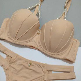 ست اسفنجی مرواریدی فنردار رنگبندی: سفید، مشکی، کرم و قرمز سایزبندی: ۸۰، ۸۵، ۹۰، ۹۵ کاپ C