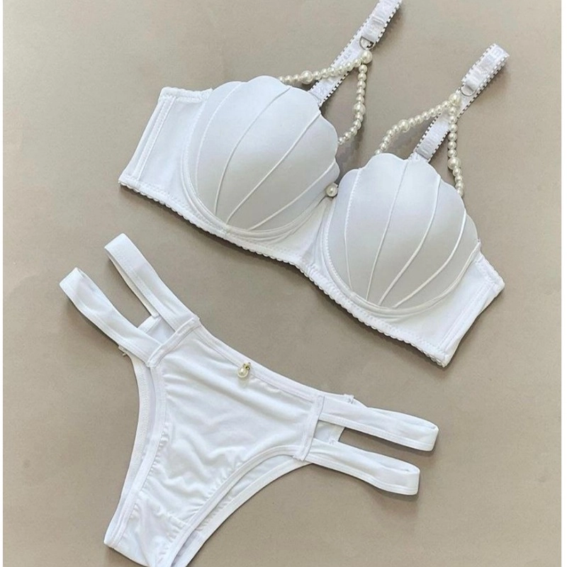 ست اسفنجی مرواریدی فنردار رنگبندی سفید