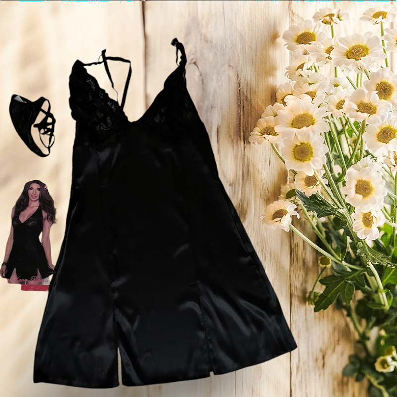 لباس خواب ساتن چاکدار سایز 38 تا 42