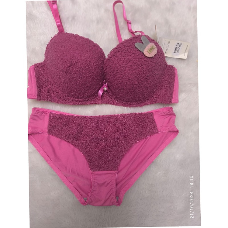 ست سوتین شورت تدی بنفش