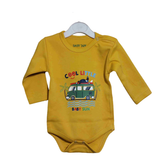 خرید لباس سرویس تکه باز پنبه نوزادی پسرانه طرح فولکس سایز 1 تا 4 مناسب نوزاد تا 18 ماه