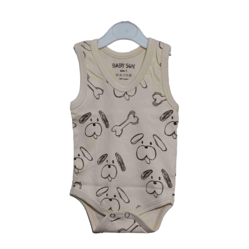 سرویس باز پنبه پسرانه طرح هاپو سایزبندی 1 تا 4 مناسب نوزاد تا 18 ماهگی رنگ مطابق تصویر