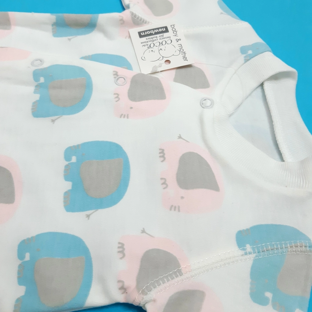 خرید سرهمی پنبه وارداتی چاپ فیل مناسب نوزاد 3 تا 9 ماه با بهترین قیمت از پوشاک بی بی ست