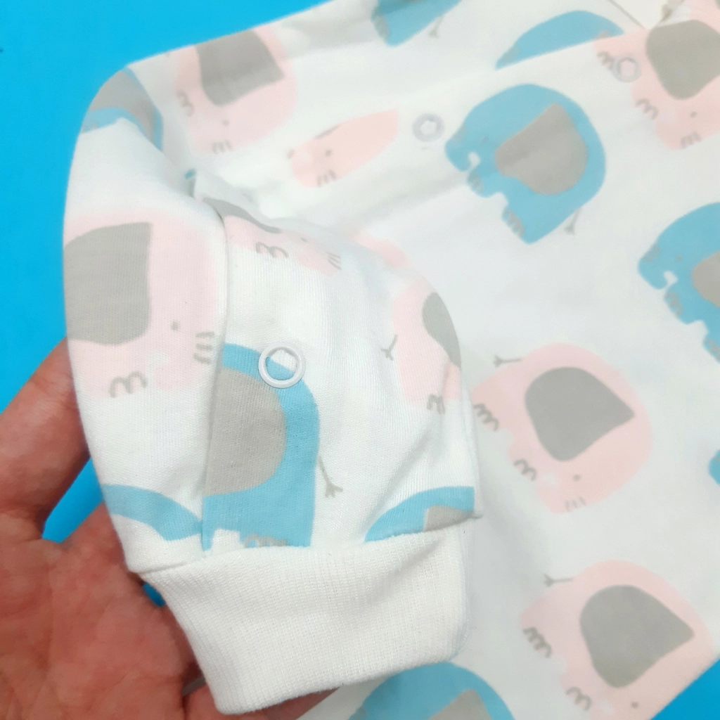 خرید سرهمی پنبه وارداتی چاپ فیل مناسب نوزاد 3 تا 9 ماه با بهترین قیمت از پوشاک بی بی ست