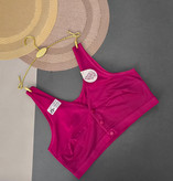 نیم تنه جلو دکمه ارغوانی