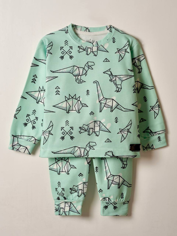 خرید آنلاین ست راحتی بچگانه جنس پنبه طرح اوریگامی سایز 35 تا 60 مناسب سنین 1.5 تا 8 سال