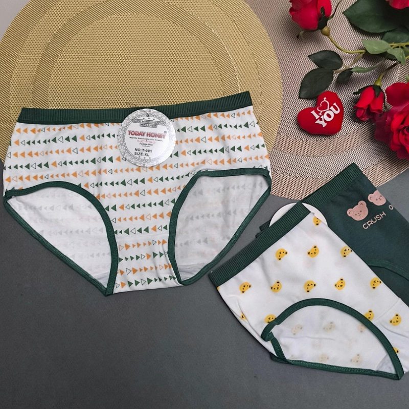 شورت تدی کمر سبز مثلثی