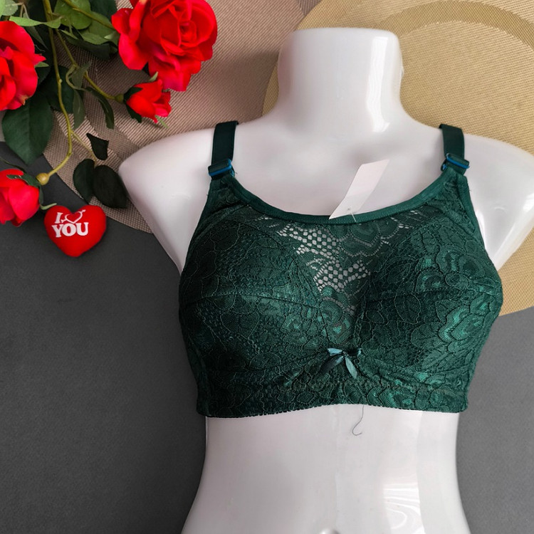 سوتین زیرکتی دانتل زیر نخ سبز