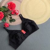 سوتین دانتل کامل زیر نخ مشکی