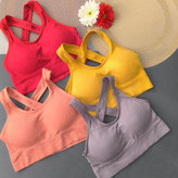 نیم تنه ورزشی پشت قهرمانی نگین دار سایز فری مناسب تا سایز 75