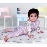 خرید سرویس باز دخترانه پنبه بی بی سان طرح یاسی سایزبندی 0 تا 3 مناسب بدو تولد تا یکسالگی