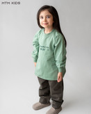 خرید ست عیدانه دورس و شلوار کتان طرح OK، لباس شیک و مجلسی برای پسران و دختران 2 تا 5 ساله