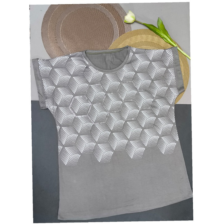 تیشرت ویسکوزنگینی طوسی