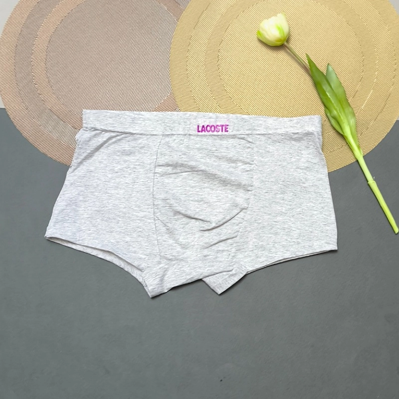 شورت پادار مردانه نخی ملانژ طوسی