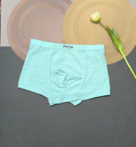 شورت پادار مردانه نخی ملانژ سبز روشن