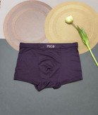 شورت پادار مردانه نخی ملانژ بنفش