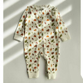 خرید سرهمی زیپی نخی برگ ریزون از برند h&m مناسب نوزاد بدو تولد تا 3 سالگی رنگبندی ندارد