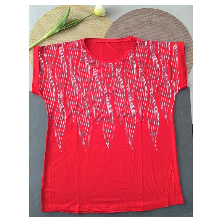 تیشرت ویسکوزنگینی قرمز