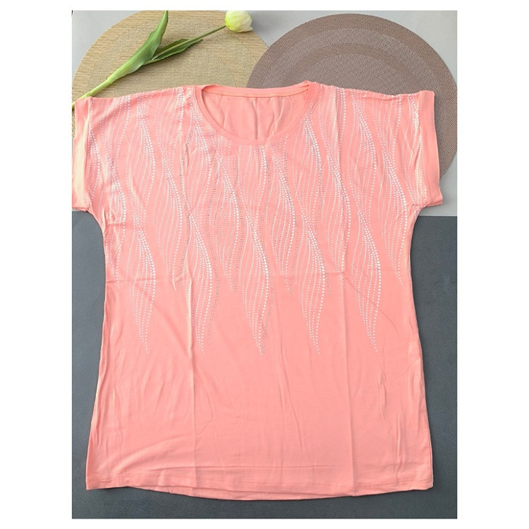 تیشرت ویسکوزنگینی گلبهی