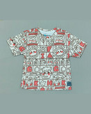 خرید تیشرت و شلوارک پنبه راحتی بچگونه طرح باکسی سایزبندی 35 تا 60 مناسب برای 1 الی 8 سالگی