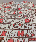 خرید تیشرت و شلوارک پنبه راحتی بچگونه طرح باکسی سایزبندی 35 تا 60 مناسب برای 1 الی 8 سالگی