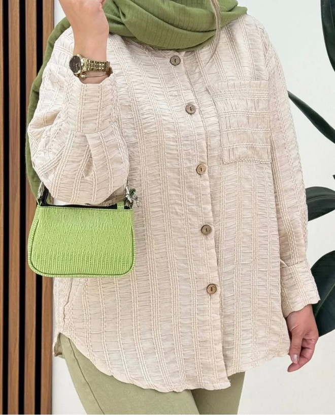 شومیزکوک دوزی سایزفری شیری