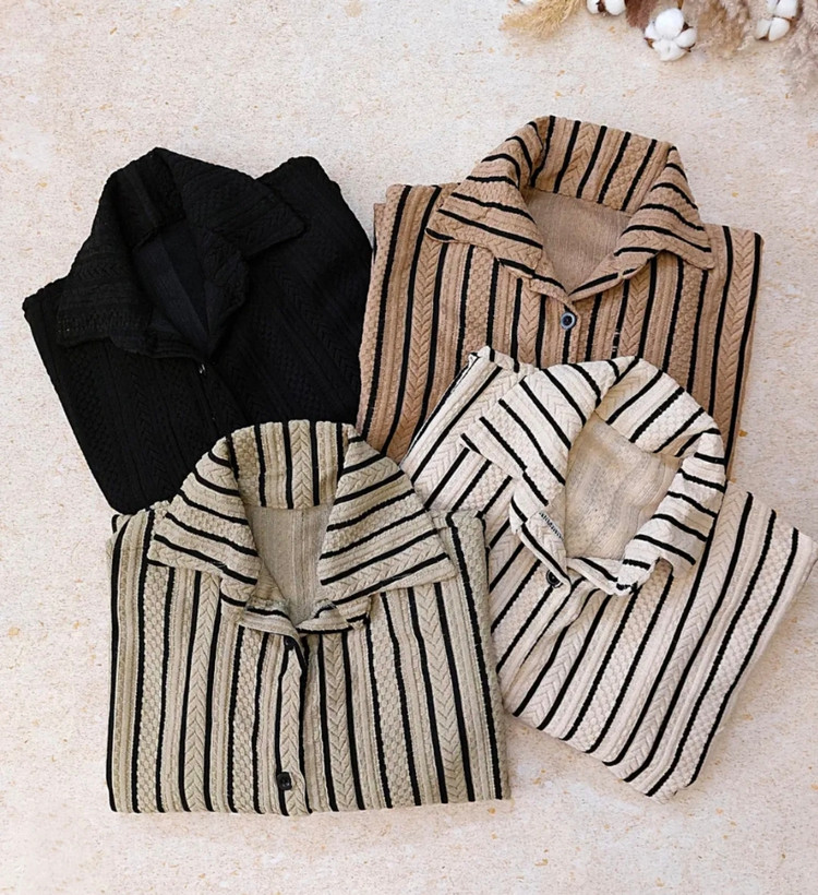 شومیز راه راه مراکشی سایز فری