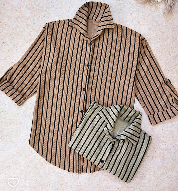 شومیز راه راه مراکشی سایز فری