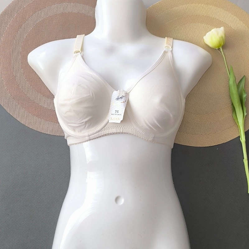 سوتین لعیا سایز 70 تا 85 جنس نخی پرسی شیری