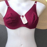 سوتین لعیا سایز 70 تا 85 جنس نخی پرسی زرشکی