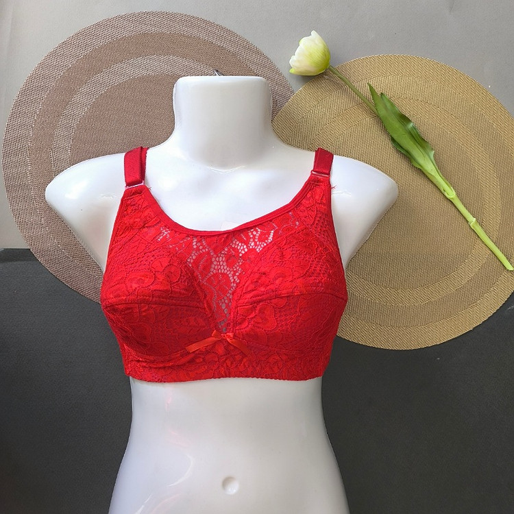 سوتین زیر کتی دانتل زیر نخ قرمز