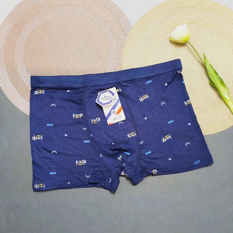 شورت پادار مردانه گیاهی سورمه ای