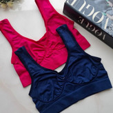 نیم تنه لاکرا کشی سایز فری سورمه ای