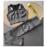 ست نیم تنه شلوآر سیملس طوسی تیره