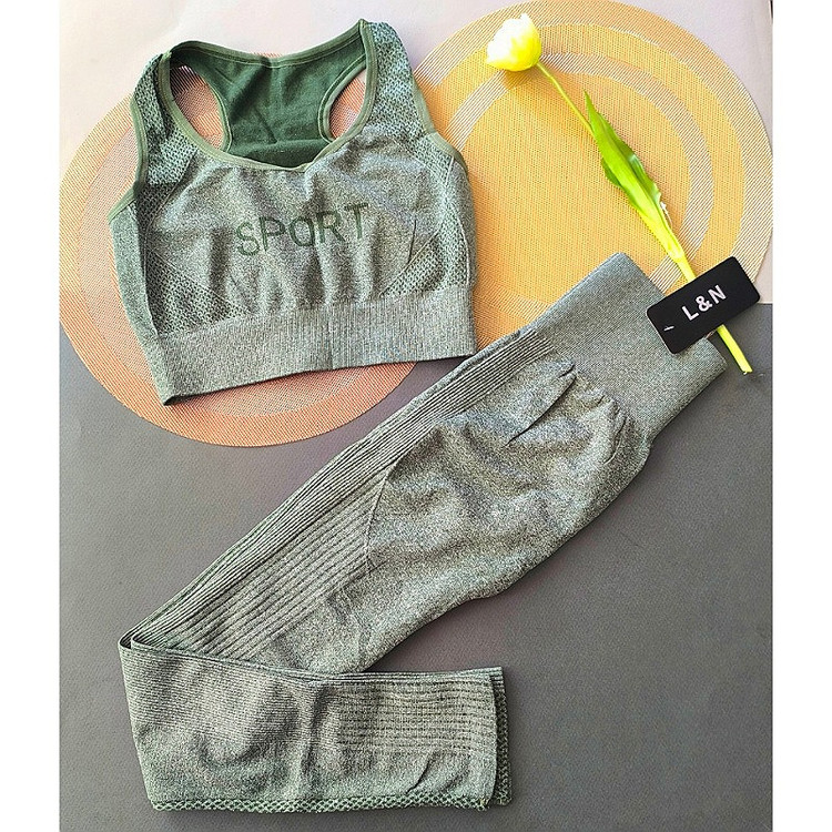 ست نیم تنه شلوآر سیملس سبز